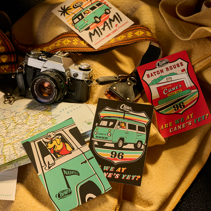 Cane's Road Trip 4'' x 6'' Postcard Set