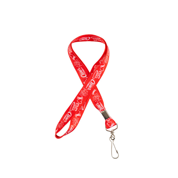 Lanyard in Red folded