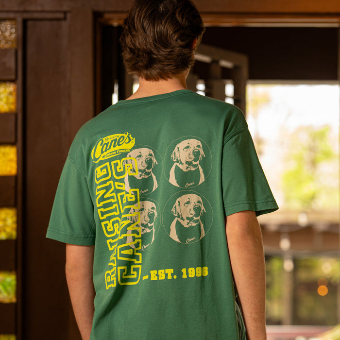Vibrant Cane III Pocket Tee Back on Model