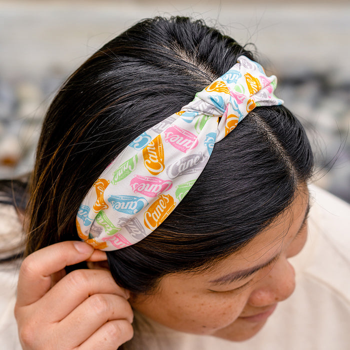 Cane's Imprint Headband on Model