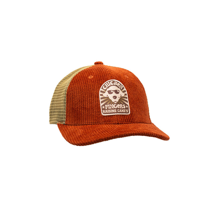 Cool Cane Corduroy Trucker Hat Front