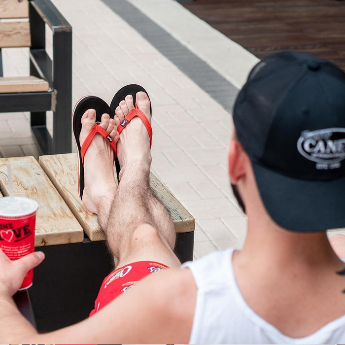 1LV Stamp Flip Flops Top on Model