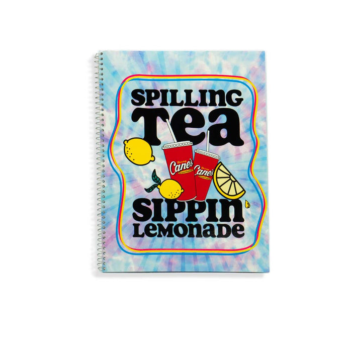 Spiral Notebook Set of 4 Front Spilling Tea and Sippin' Lemonade