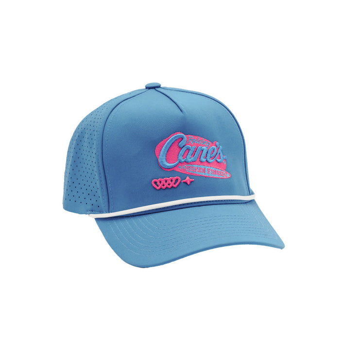 Vibrant Logo Perforated Rope Hat Front