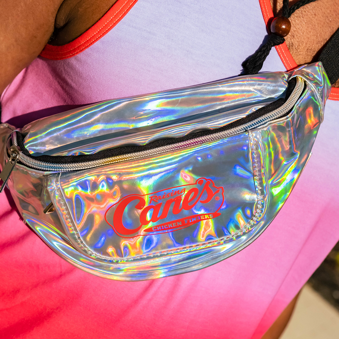Fanny Pack Front on Model Zoomed-In