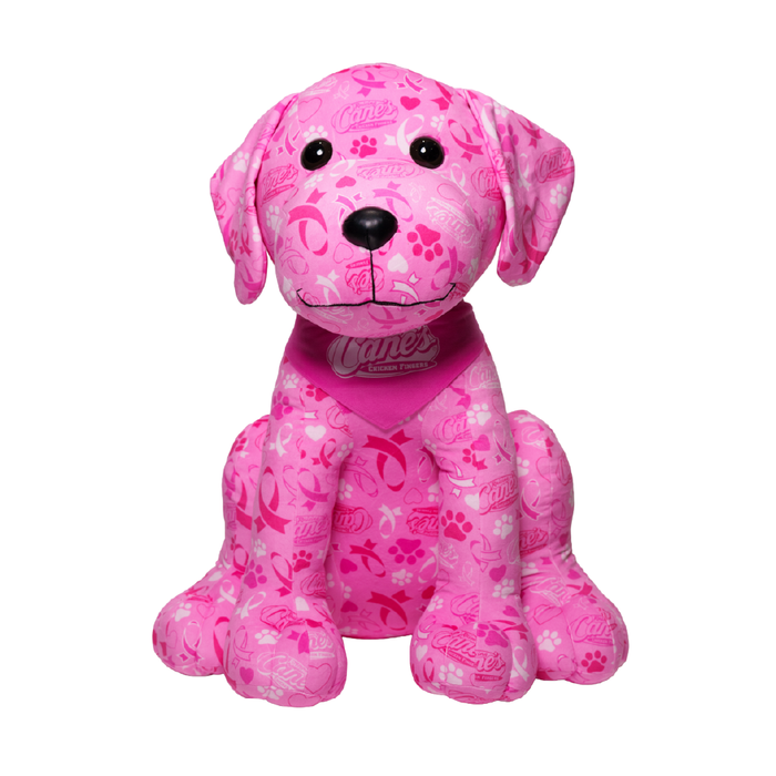 Oversized Breast Cancer Awareness Plush Puppy