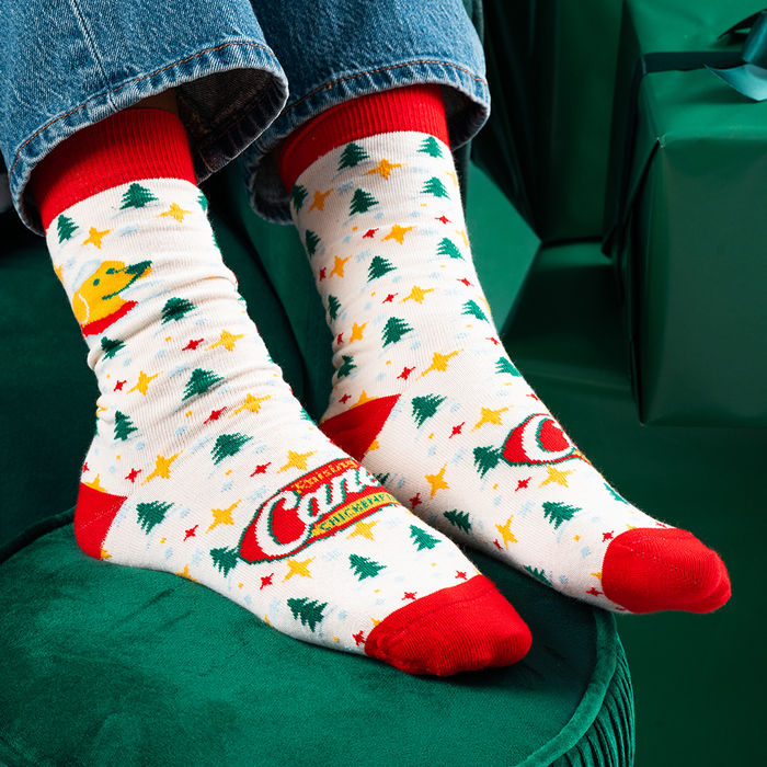 Dreaming of a Raising Cane's Holiday Socks