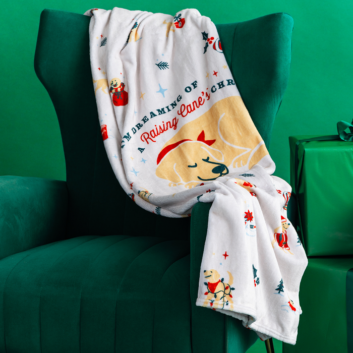Dreaming of a Raising Cane's Holiday Blanket