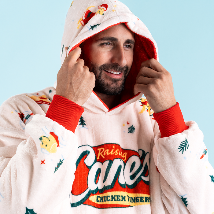 Dreaming of a Raising Cane's Holiday Wearable Blanket