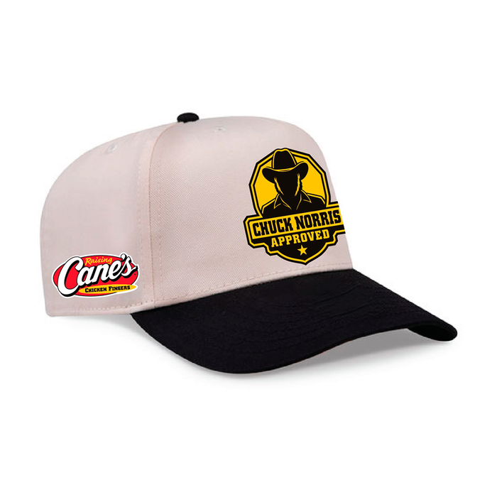 Chuck Norris x Raising Cane's Mid-Profile Two Tone Hat - Expected to ship by OCT. 15