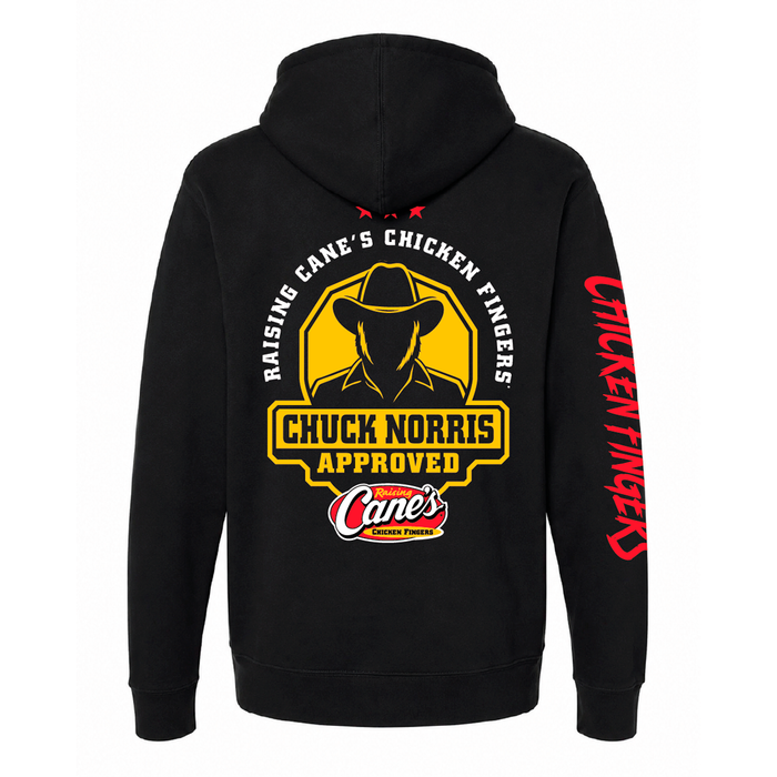 Chuck Norris x Raising Cane's Black Hooded Sweatshirt - Expected to ship by OCT. 15