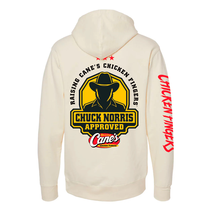 Chuck Norris x Raising Cane's Cream Hooded Sweatshirt - Expected to ship by OCT. 15