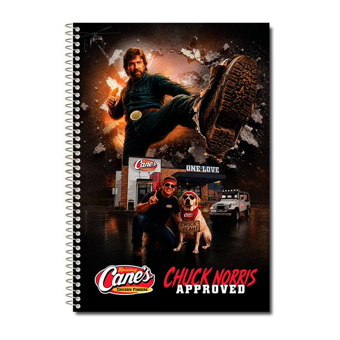 Chuck Norris x Raising Cane's Spiral Notebook Set - Expected to ship by OCT. 15