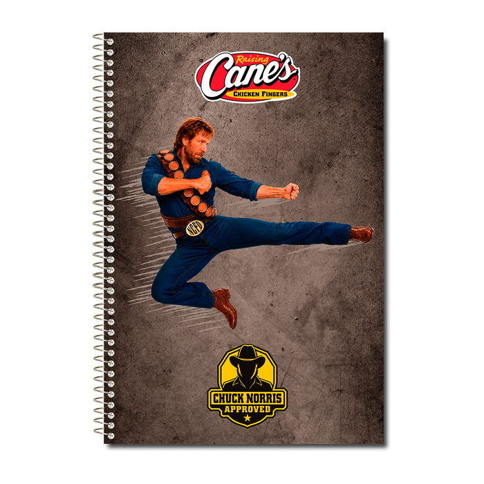 Chuck Norris x Raising Cane's Spiral Notebook Set - Expected to ship by OCT. 15