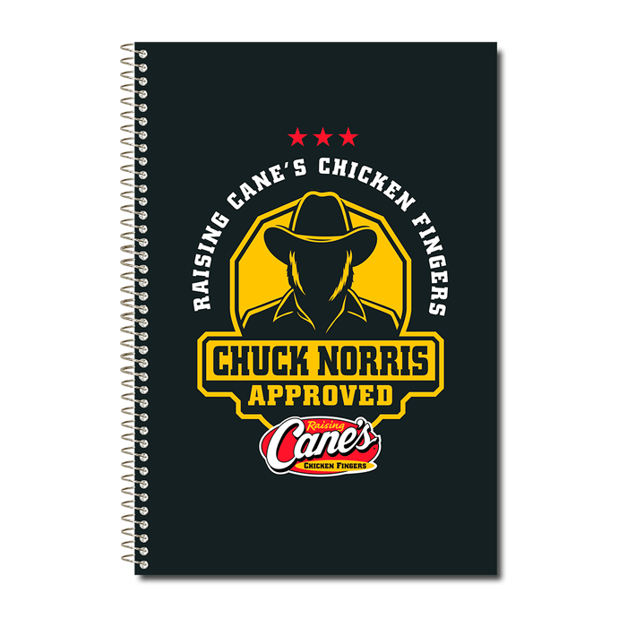 Chuck Norris x Raising Cane's Spiral Notebook Set - Expected to ship by OCT. 15
