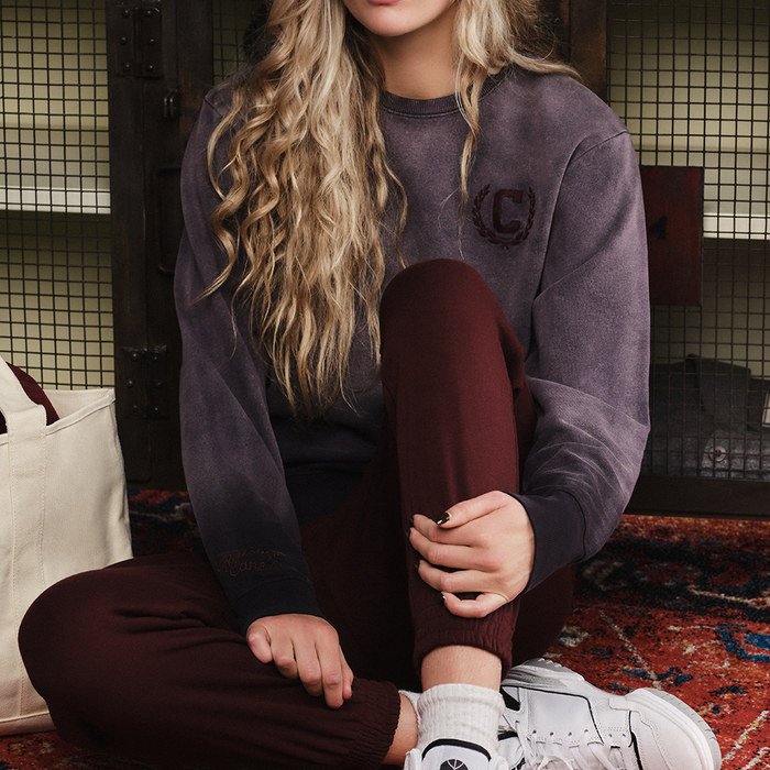 Cane's Crest Lightweight Crewneck on model