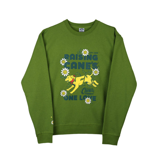 Cane III Floral Crewneck Green