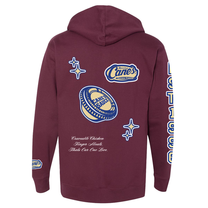 Back of Cane's Sauce Hooded Sweatshirt