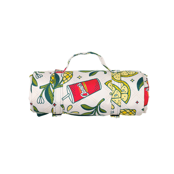 Cane’s Lemon Print Picnic Blanket