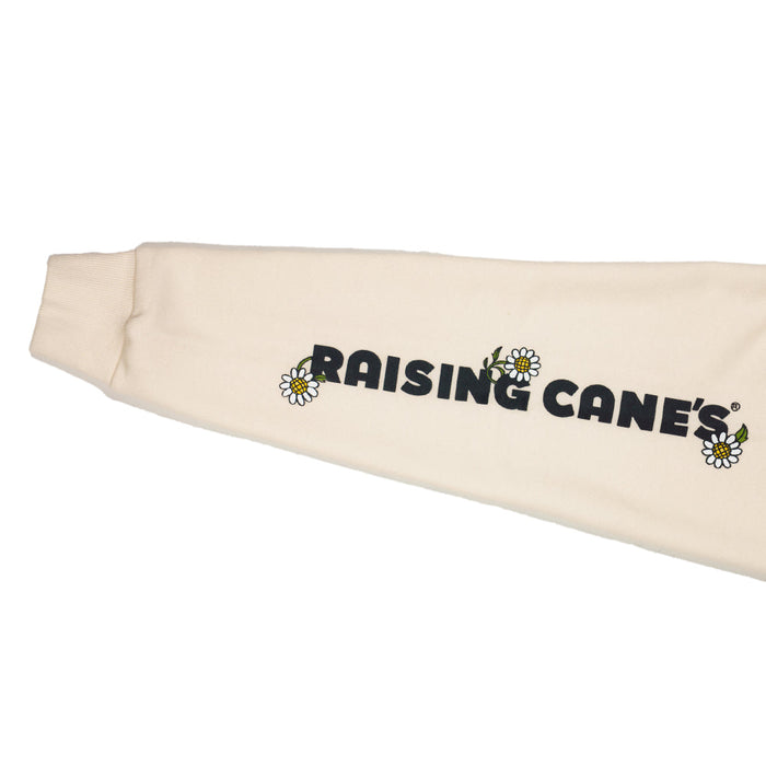 Beige sleeve with 'Raising Cane's' logo on a white background