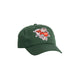 Front of Varsity Cane Dad Hat in color Hunter