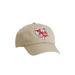 Front of Varsity Cane Dad Hat in color Khaki