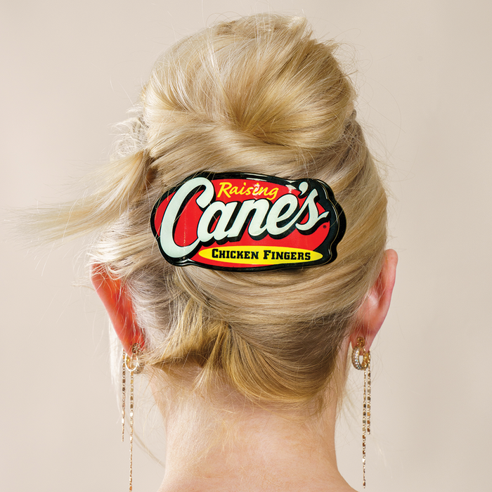 Raising Cane's Logo Medium Flat Hair Clip