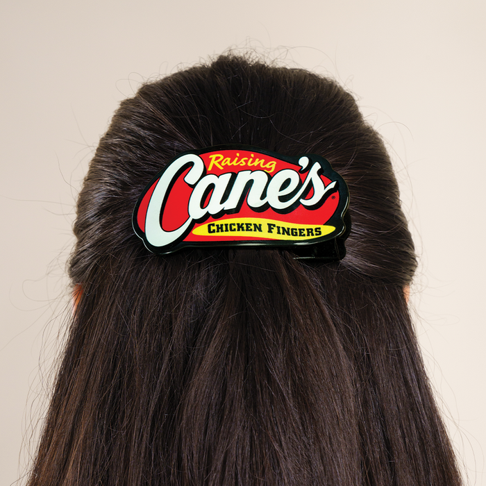 Raising Cane's Logo Medium Flat Hair Clip