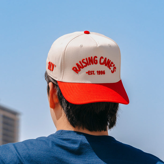 Mid-Profile Raising Cane’s®️ Cap on Model