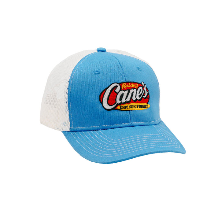 Mid-Profile Trucker Hat Front in Carolina Blue/White