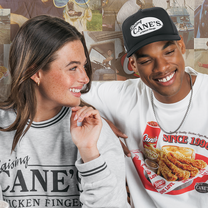 Raising Cane's Black Retro Logo Hat