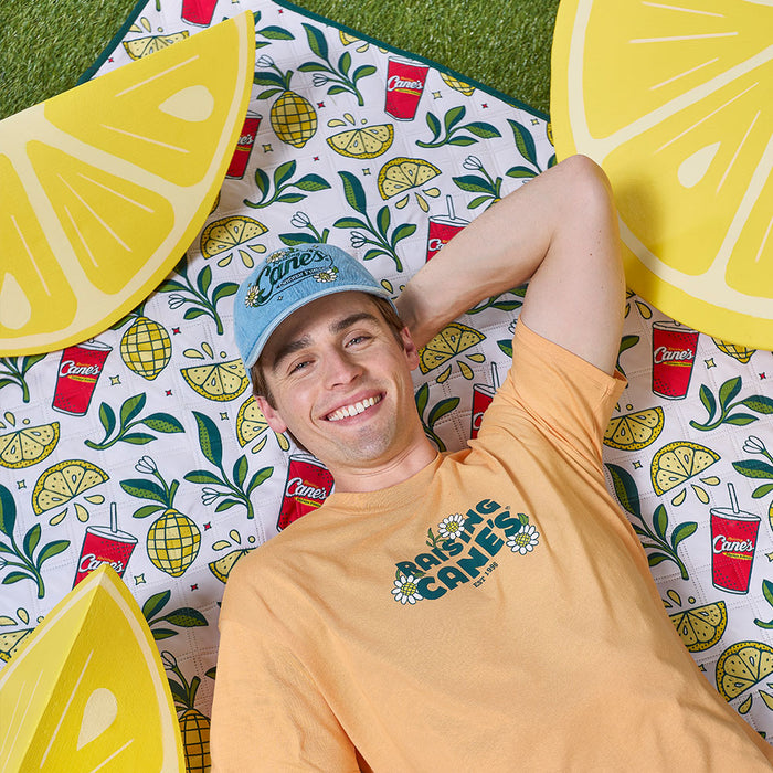 Cane’s Lemon Print Picnic Blanket