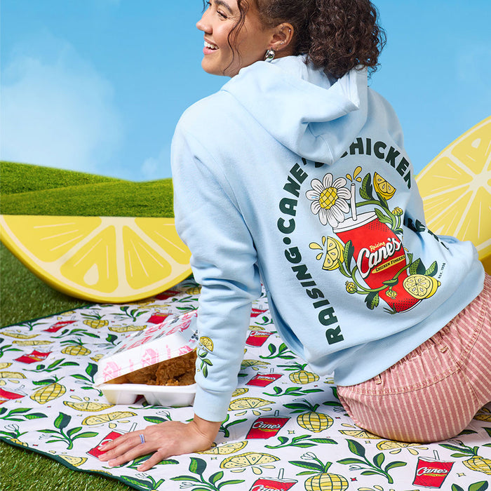Cane’s Lemon Print Picnic Blanket
