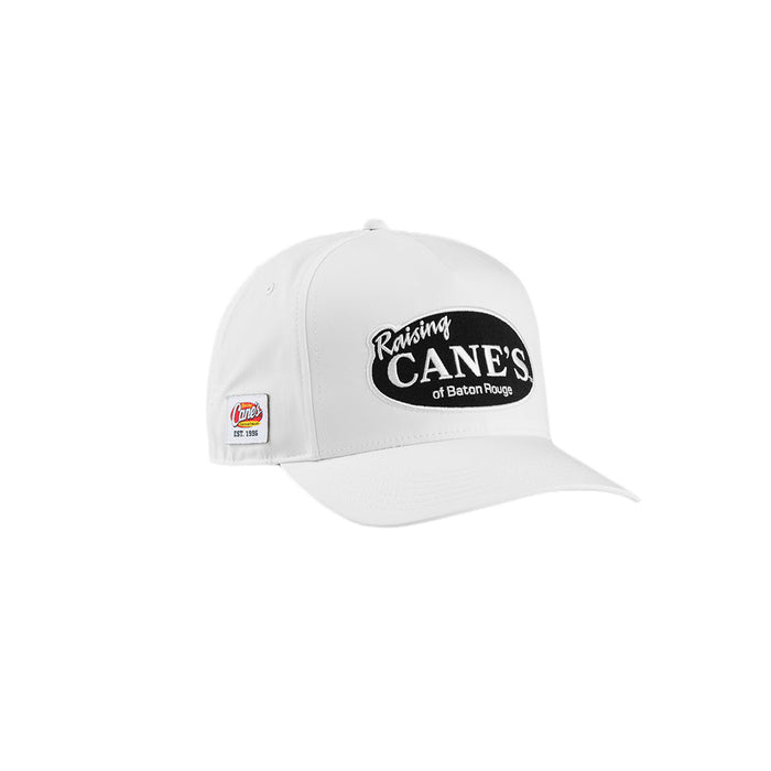 Raising Cane's White Retro Logo Hat