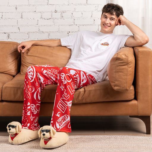 Raising Cane's Icons Pajama Pants on Model