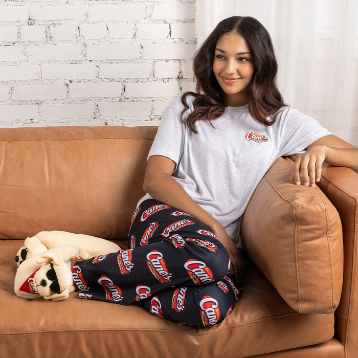 Raising Cane's Pajama Pants on Model