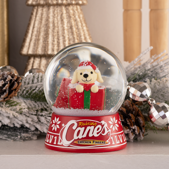 Santa Cane Snow Globe