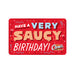 Saucy Birthday Gift Card