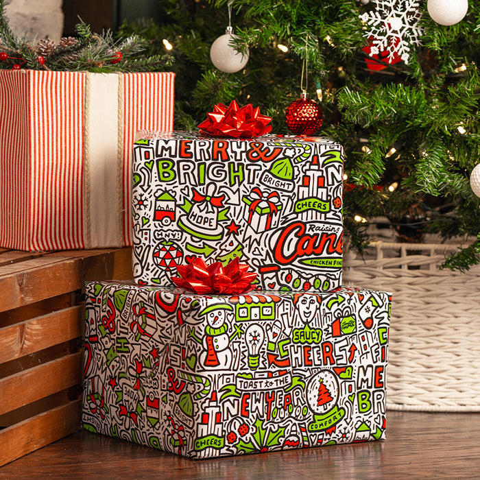 Raising Cane’s Holiday Wrapping Paper