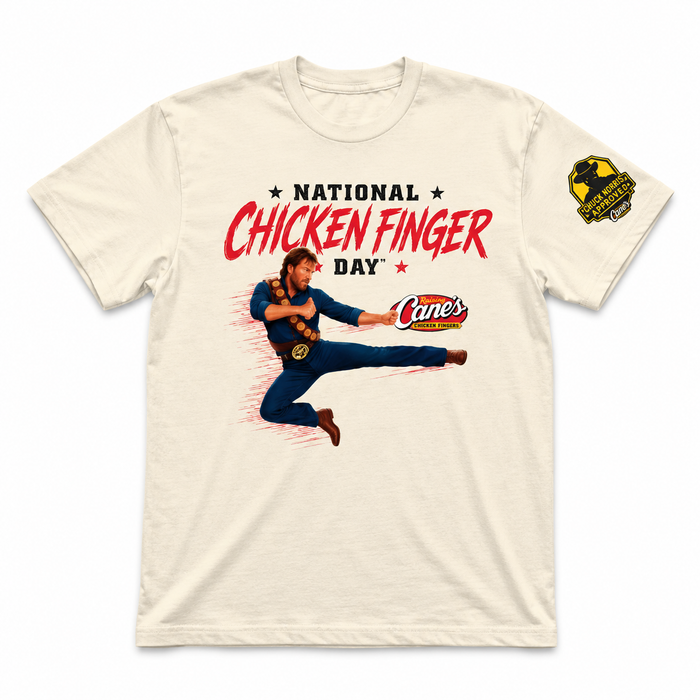 Chuck Norris x Raising Cane's "National Chicken Finger Day" T-Shirt - Expected to ship by OCT. 15