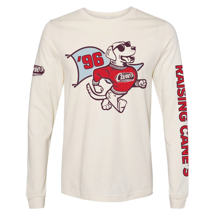 Front of Varsity Cane Long Sleeve Tee