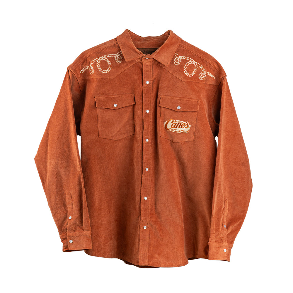 Western Corduroy Button Down Shirt — Raising Cane's