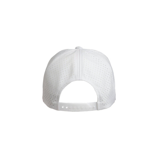 Back of White Perforated Rope Hat