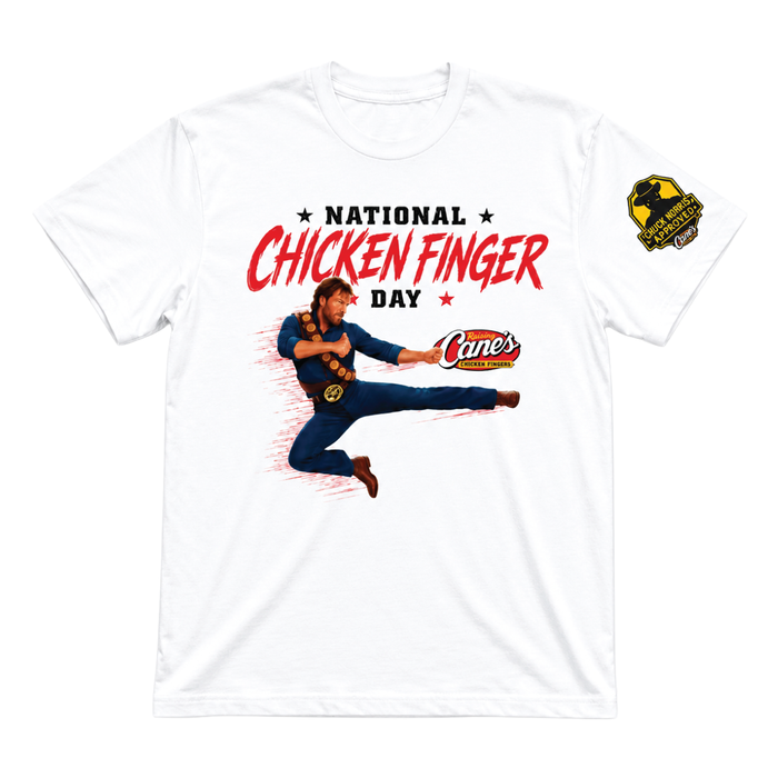 Chuck Norris x Raising Cane's "National Chicken Finger Day" T-Shirt - Expected to ship by OCT. 15