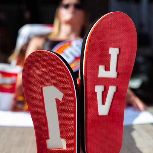 1LV Stamp Flip Flops Bottom on Model