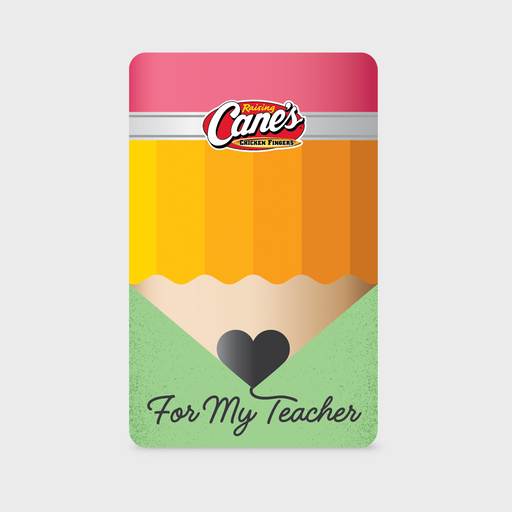 Teacher Gift Card Front