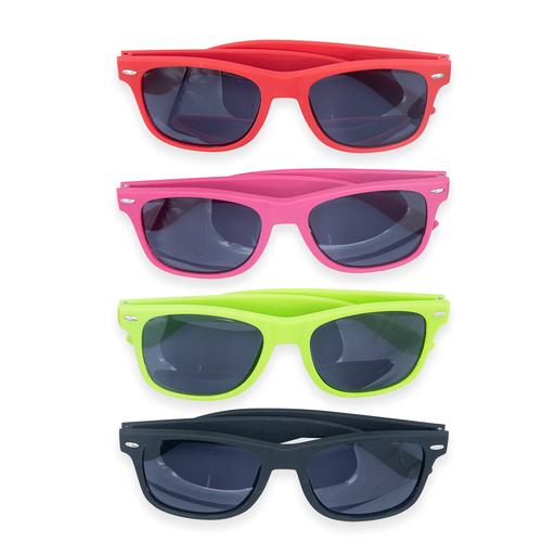 Matte Sunglasses in Red, Pink, Lime and Black