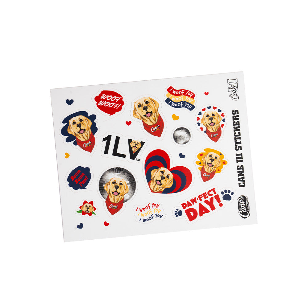 Cane III Decals — Raising Cane's
