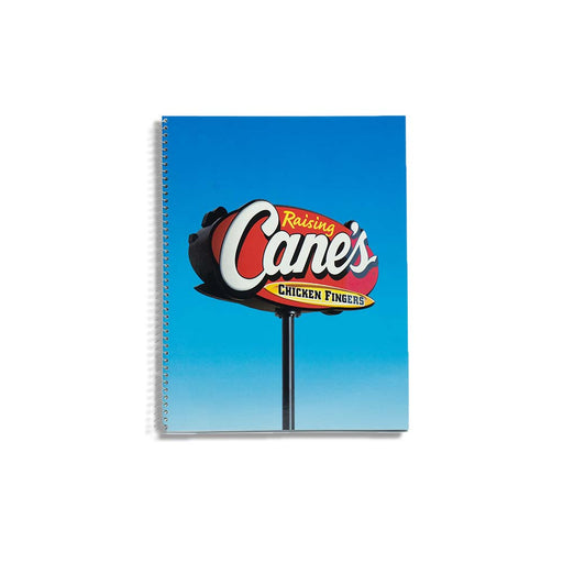 Spiral Notebook Set of 4 Front Blue with Cane's Logo