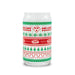 Green and white holiday designed can glass